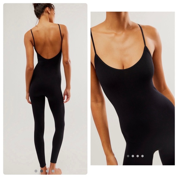 Sz. XS/S Intimately Free People Seamless Body Suit Cat Suit NWT - Black - Picture 1 of 11